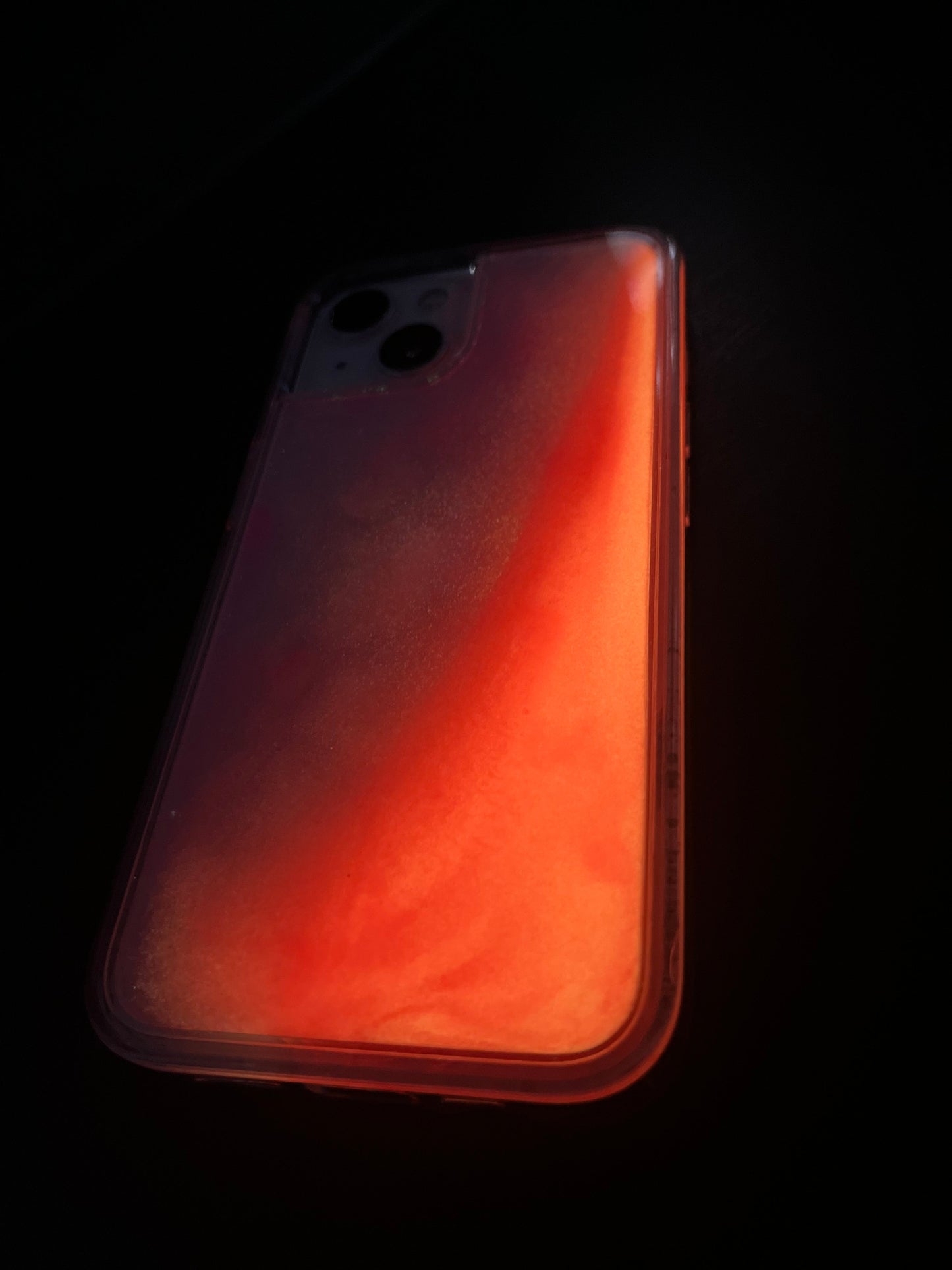 Luminous Quicksand iPhone Case - Pink Edition