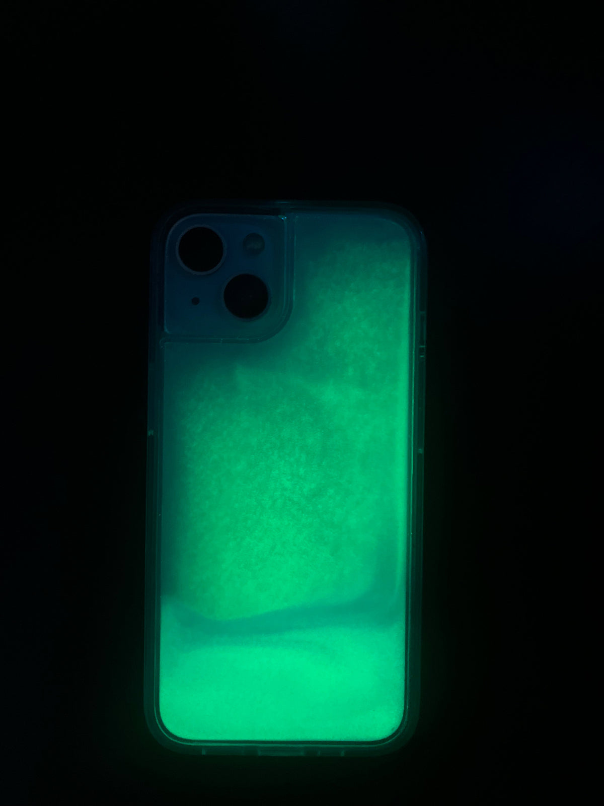 Luminous Quicksand iPhone Case - Blue Edition