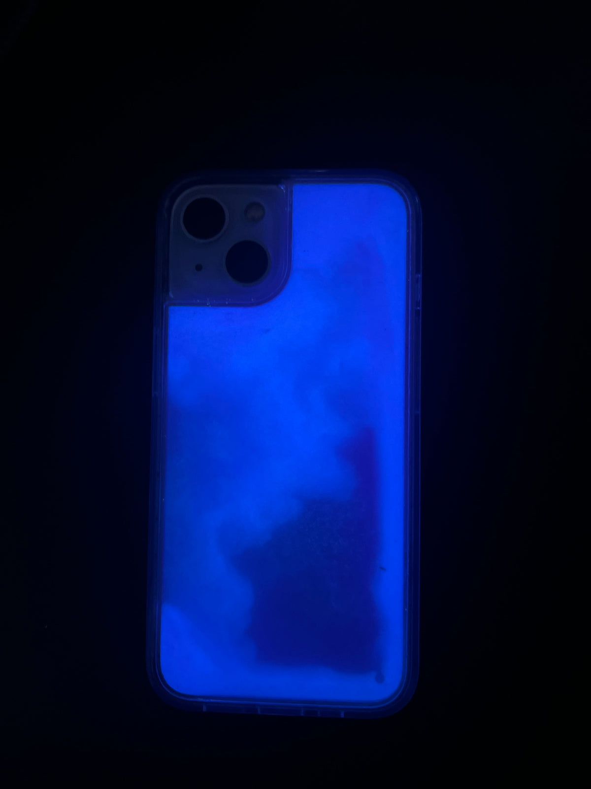 Luminous Quicksand iPhone Case - Purple Edition