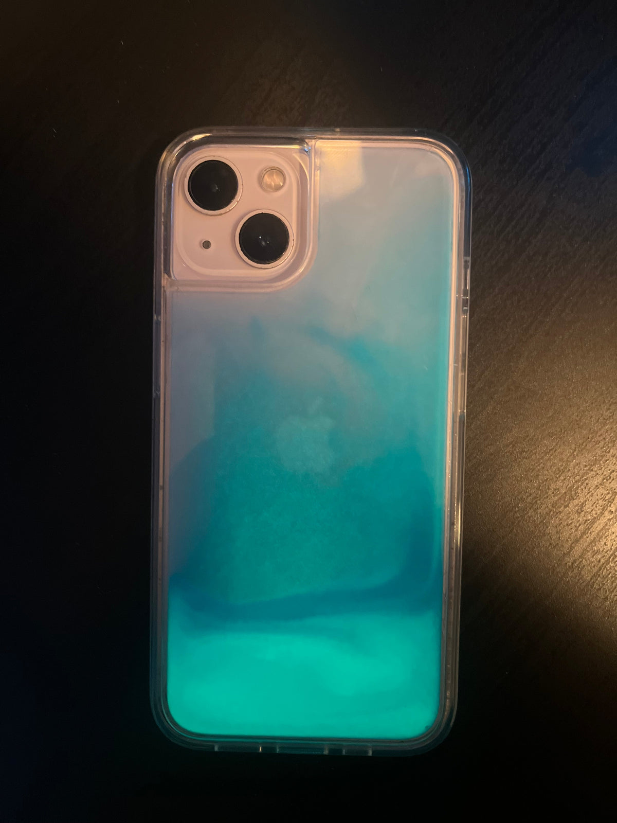 Luminous Quicksand iPhone Case - Blue Edition
