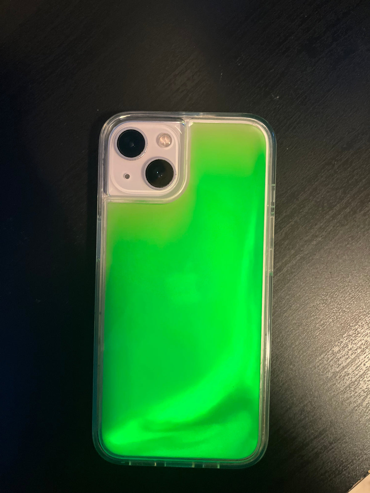 Luminous Quicksand iPhone Case - Green Edition