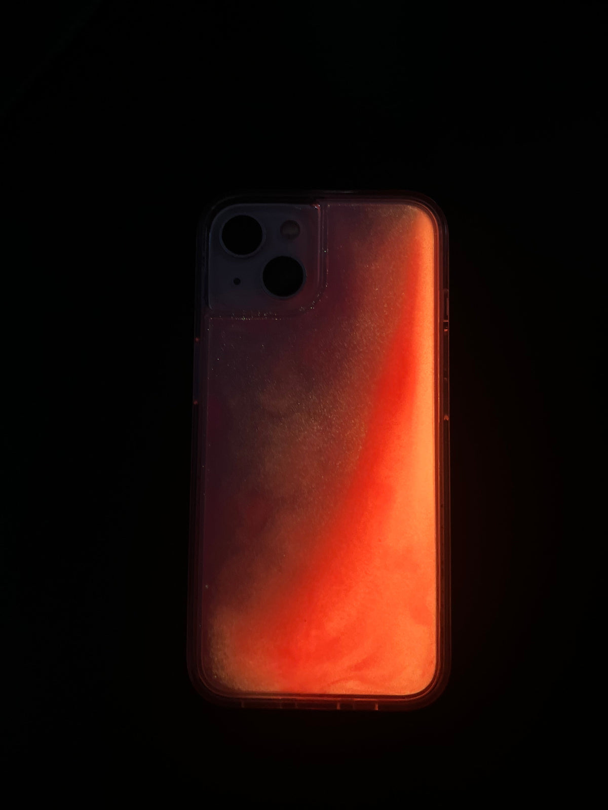 Luminous Quicksand iPhone Case - Pink Edition
