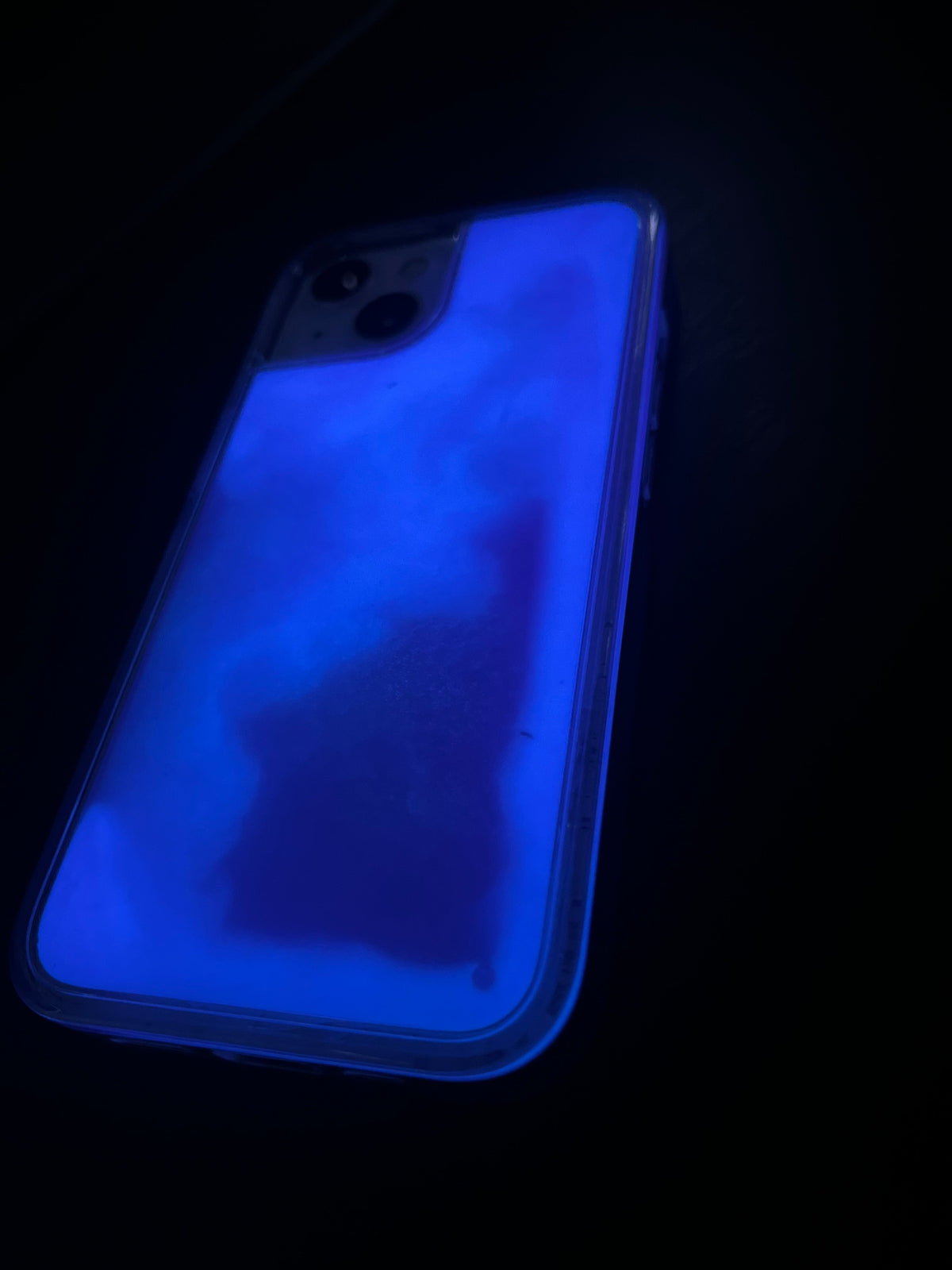 Luminous Quicksand iPhone Case - Purple Edition