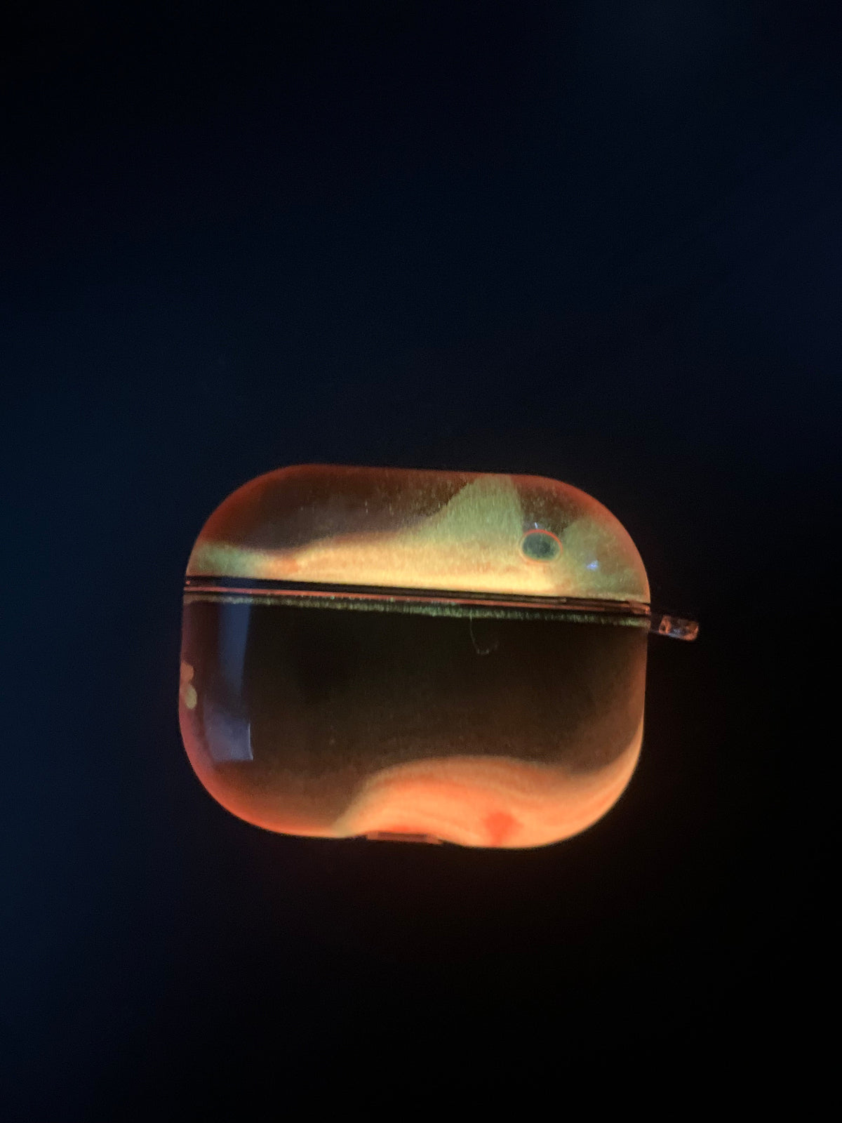 Luminous Quicksand Airpod Case - Orange Edition