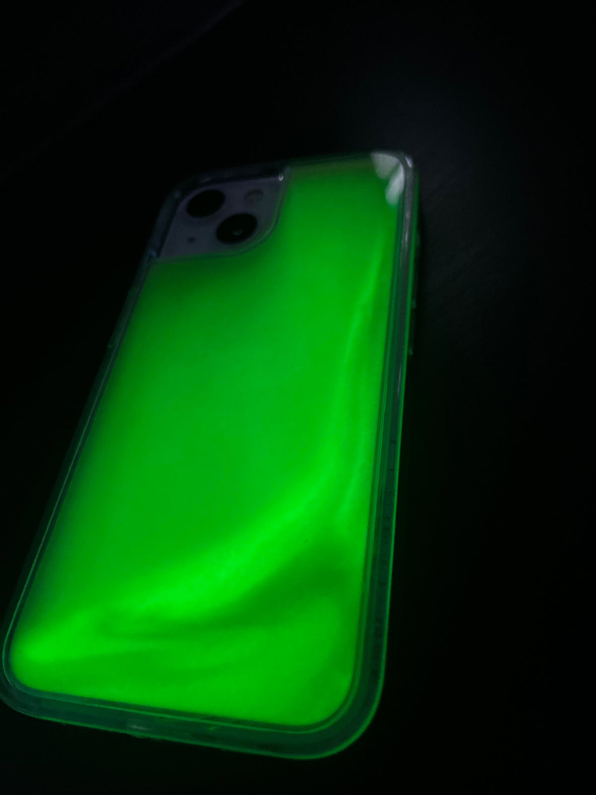 Luminous Quicksand iPhone Case - Green Edition
