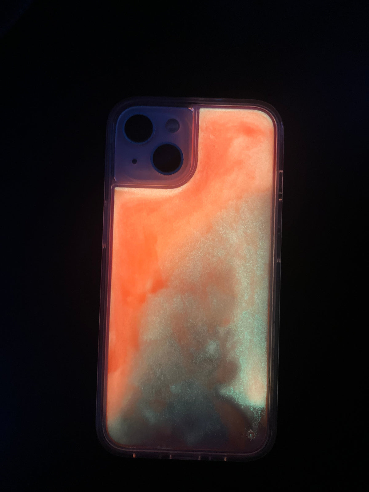 Luminous Quicksand iPhone Case - Orange Edition