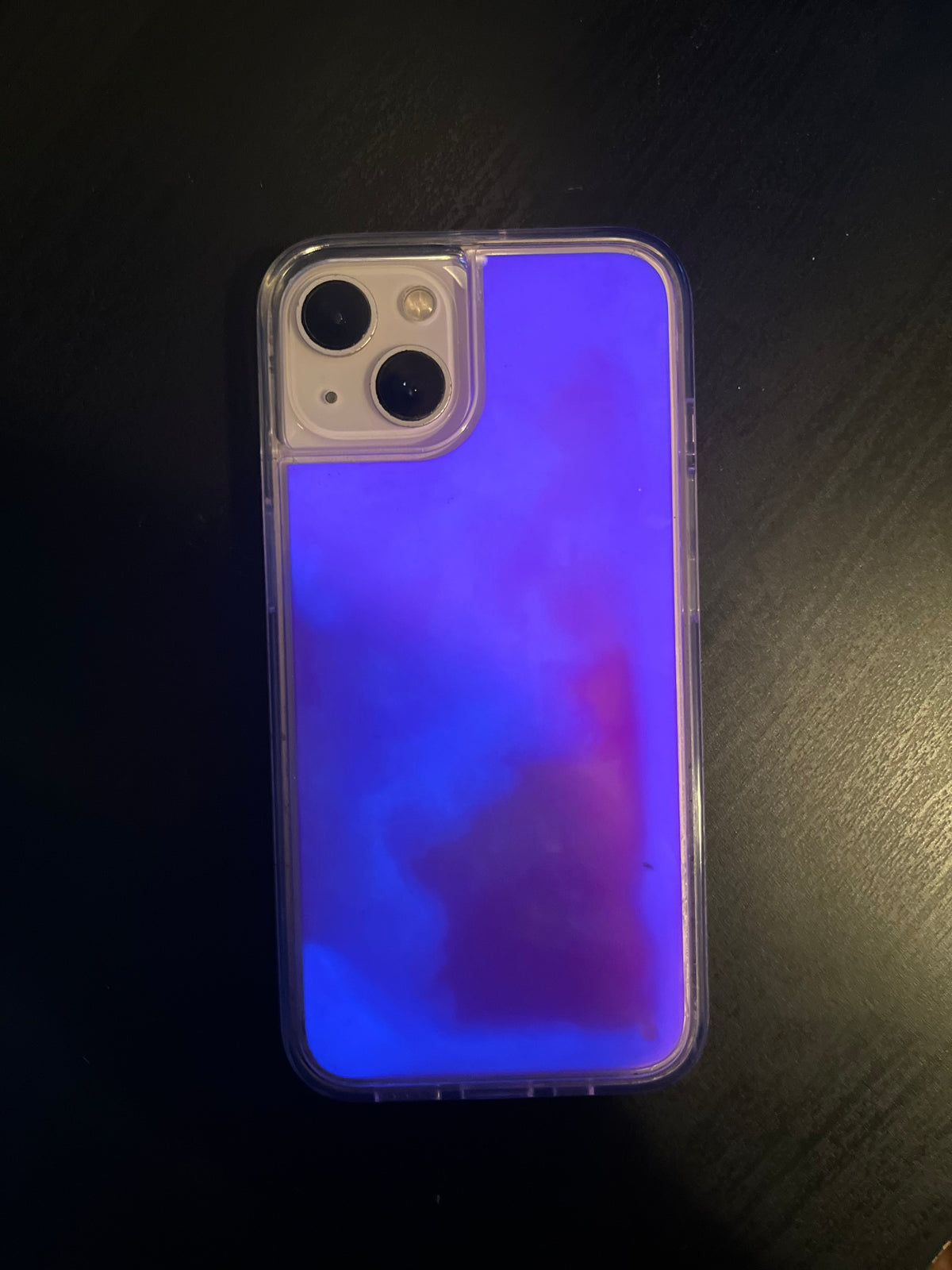 Luminous Quicksand iPhone Case - Purple Edition