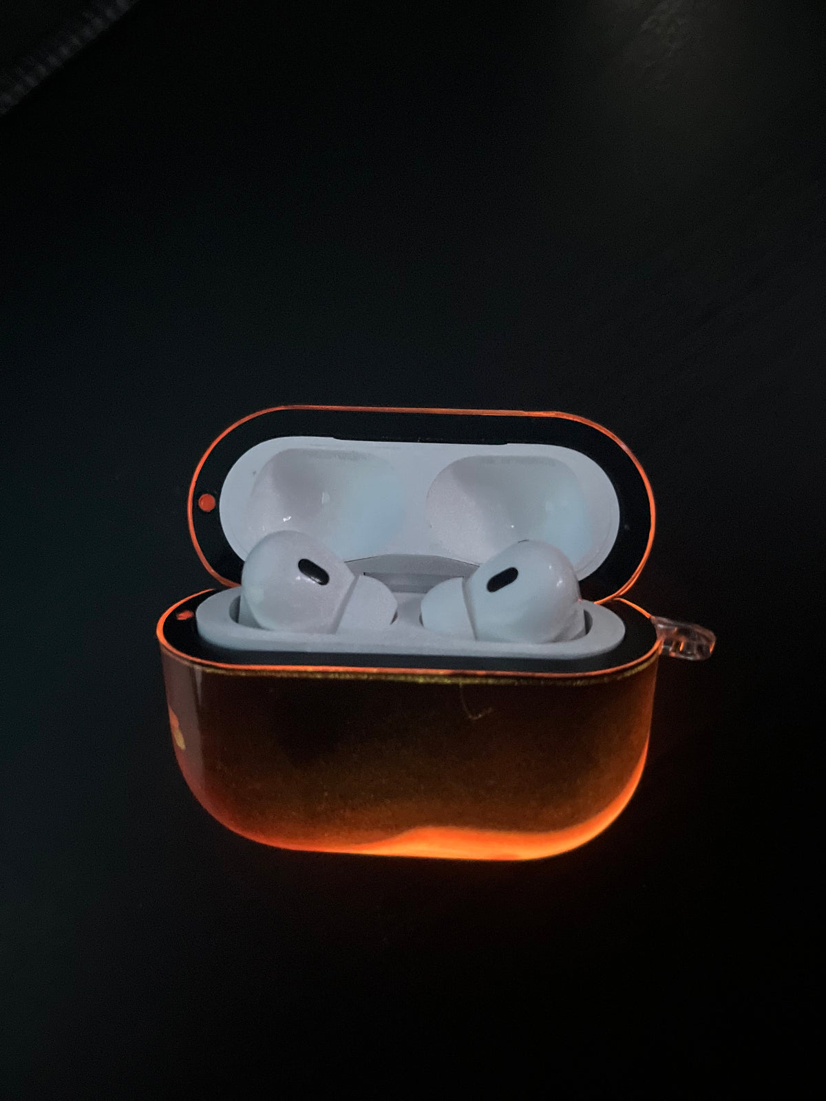 Luminous Quicksand Airpod Case - Orange Edition